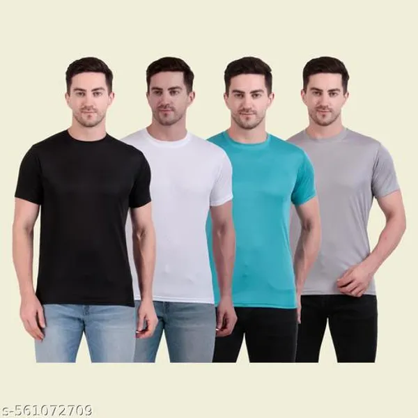 Multicolour_Polyester_Casual_Wear_T-Shirt_For_Men_Pack_Of_4