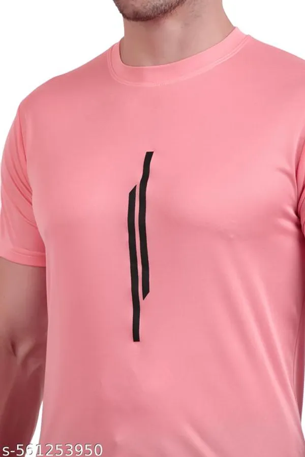 Pink_Polyester_Casual_Wear_T-Shirt_For_Men_Pack_Of_3