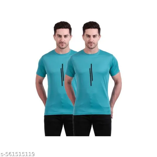 Blue_Polyester_Casual_Wear_T-Shirt_For_Men_Pack_Of_2