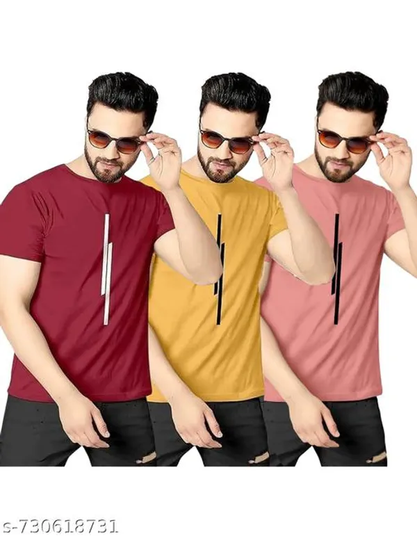 Multicolour_Polyester_Casual_Wear_T-Shirt_For_Men_Pack_Of_3