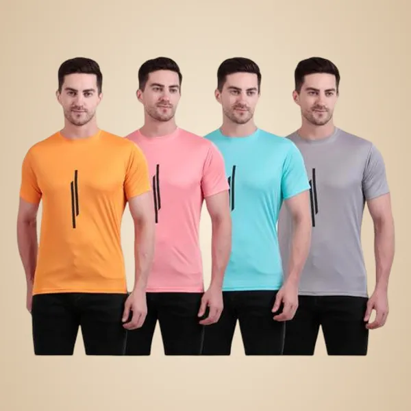 Multicolour_Polyester_Casual_Wear_T-Shirt_For_Men_Pack_Of_4