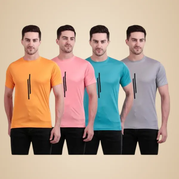 Multicolour_Polyester_Casual_Wear_T-Shirt_For_Men_Pack_Of_4