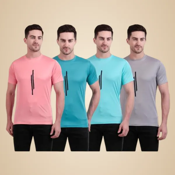 Multicolour_Polyester_Casual_Wear_T-Shirt_For_Men_Pack_Of_4