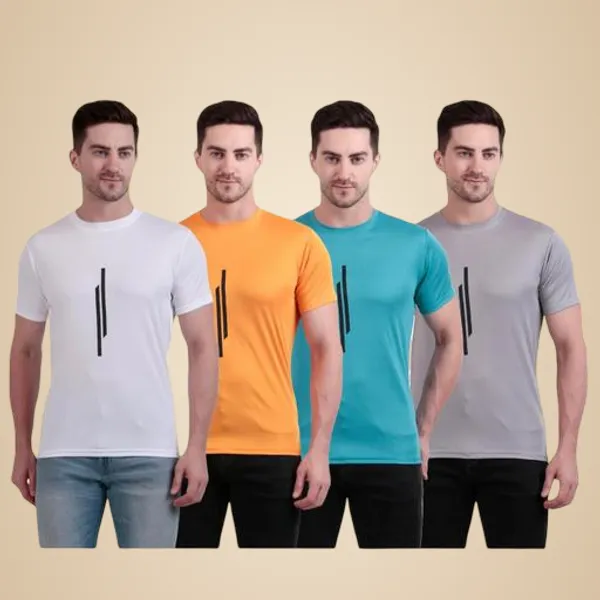 Multicolour_Polyester_Casual_Wear_T-Shirt_For_Men_Pack_Of_4