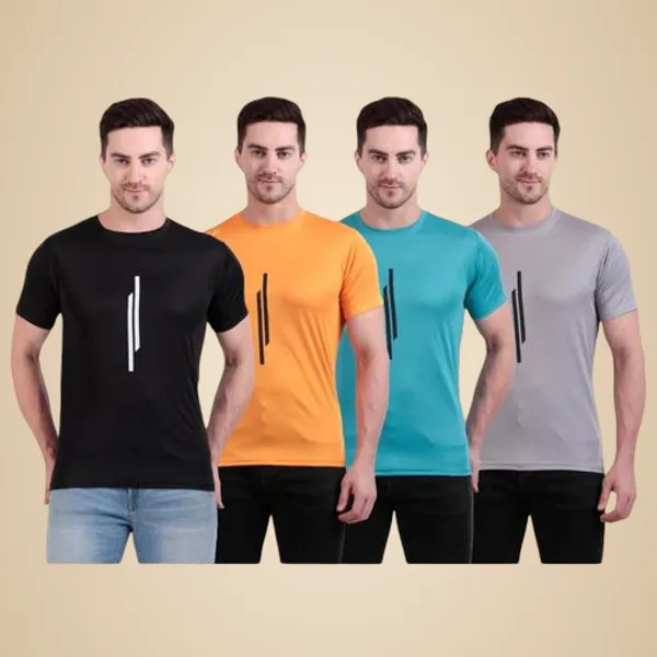 Multicolour_Polyester_Casual_Wear_T-Shirt_For_Men_Pack_Of_4