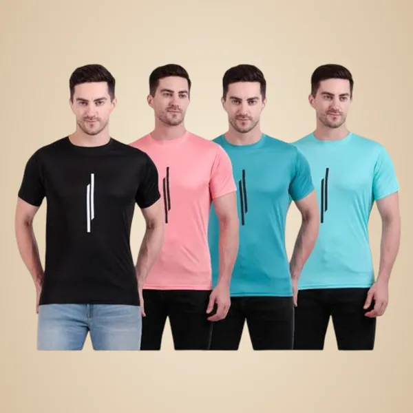 Multicolour_Polyester_Casual_Wear_T-Shirt_For_Men_Pack_Of_4