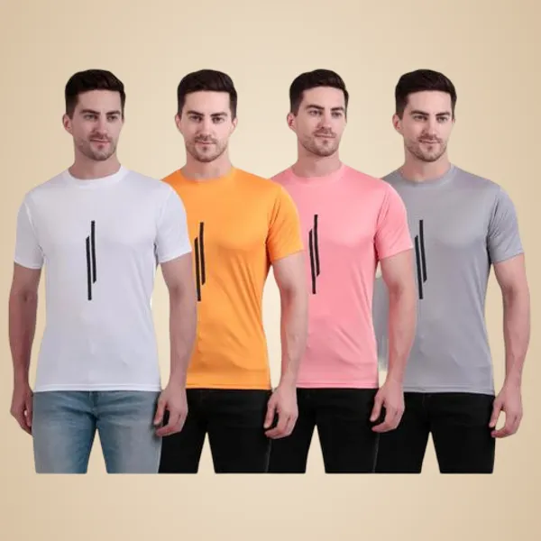 Multicolour_Polyester_Casual_Wear_T-Shirt_For_Men_Pack_Of_4