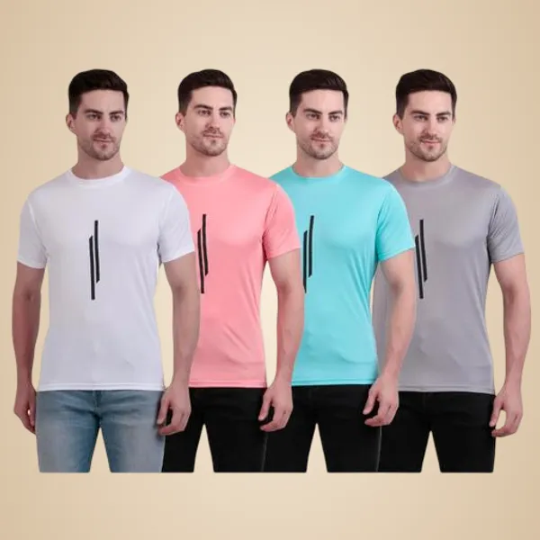 Multicolour_Polyester_Casual_Wear_T-Shirt_For_Men_Pack_Of_4