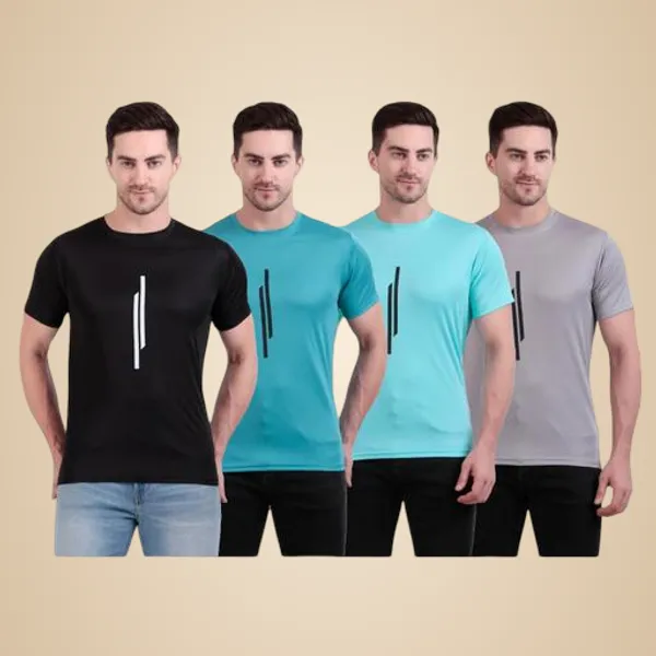 Multicolour_Polyester_Casual_Wear_T-Shirt_For_Men_Pack_Of_4