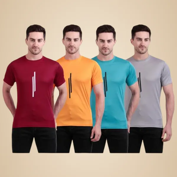 Multicolour_Polyester_Casual_Wear_T-Shirt_For_Men_Pack_Of_4