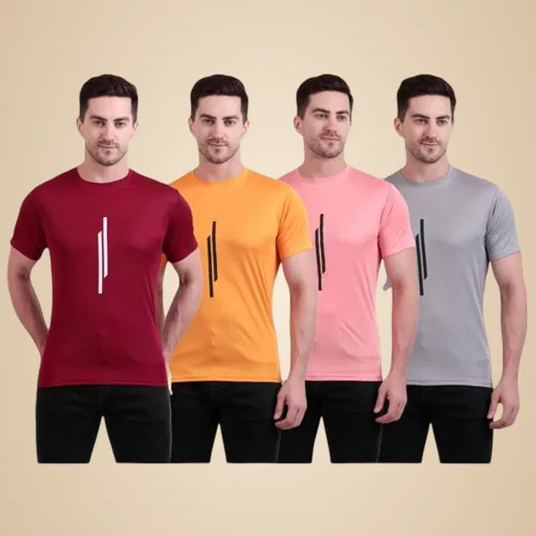 Multicolour_Polyester_Casual_Wear_T-Shirt_For_Men_Pack_Of_4