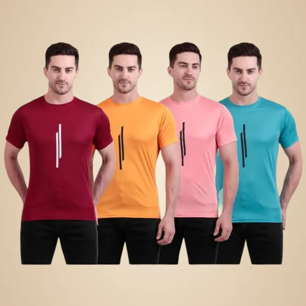Multicolour_Polyester_Casual_Wear_T-Shirt_For_Men_Pack_Of_4