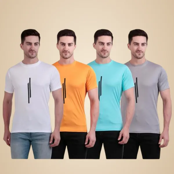 Multicolour_Polyester_Casual_Wear_T-Shirt_For_Men_Pack_Of_4