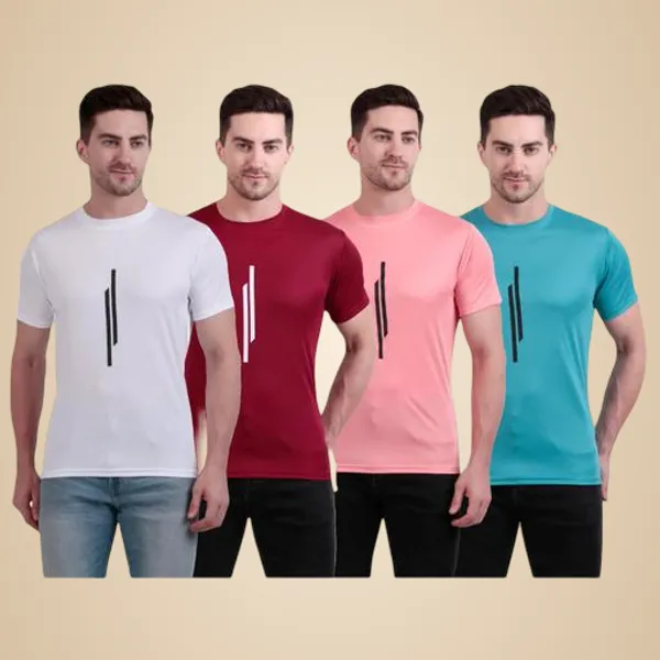 Multicolour_Polyester_Casual_Wear_T-Shirt_For_Men_Pack_Of_4