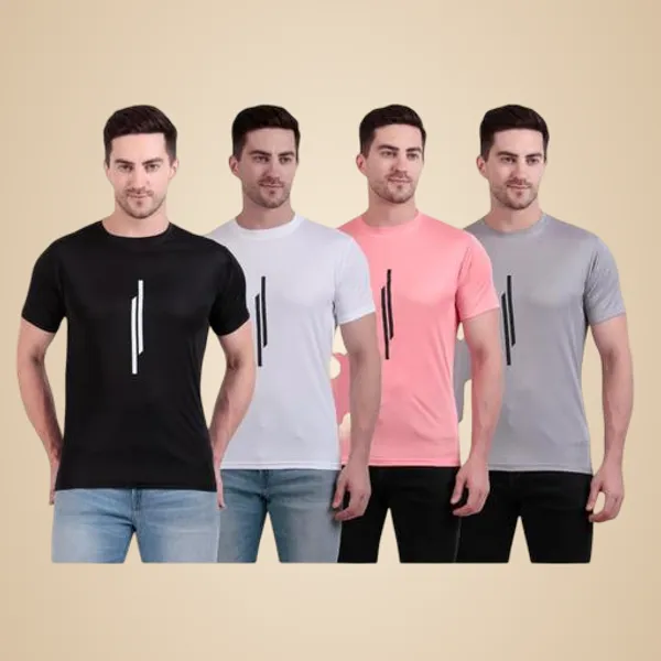 Multicolour_Polyester_Casual_Wear_T-Shirt_For_Men_Pack_Of_4