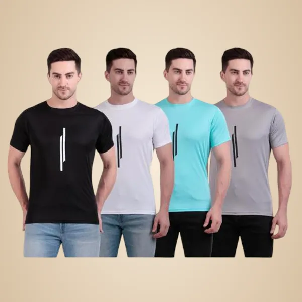 Multicolour_Polyester_Casual_Wear_T-Shirt_For_Men_Pack_Of_4