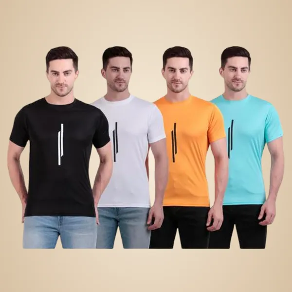 Multicolour_Polyester_Casual_Wear_T-Shirt_For_Men_Pack_Of_4