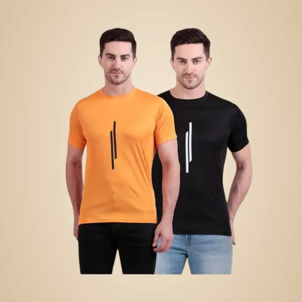 Multicolour_Poly_Cotton_Casual_Wear_T-Shirt_For_Men_Pack_Of_2