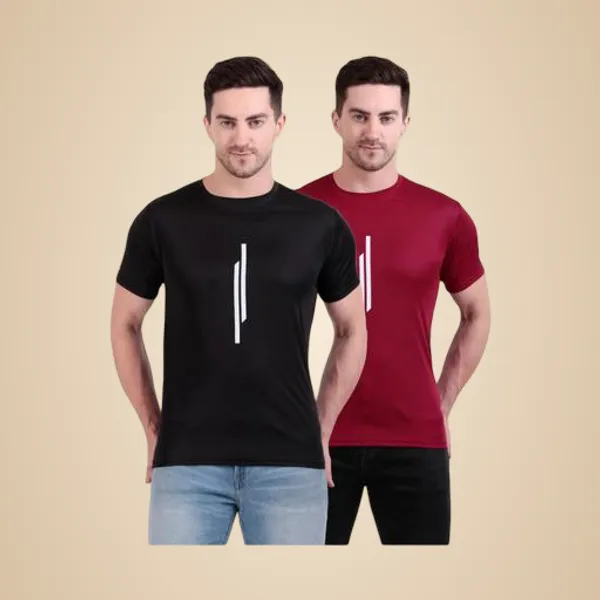 Multicolour_Polyester_Casual_Wear_T-Shirt_For_Men_Pack_Of_2