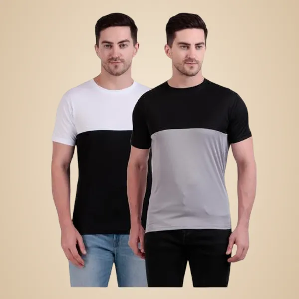 Multicolour_Polyester_Casual_Wear_T-Shirt_For_Men_Pack_Of_2