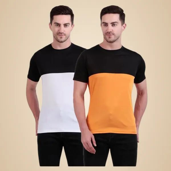 Multicolour_Polyester_Casual_Wear_T-Shirt_For_Men_Pack_Of_2