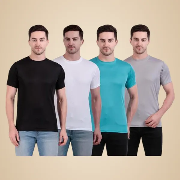 Multicolour_Polyester_Casual_Wear_T-Shirt_For_Men_Pack_Of_4