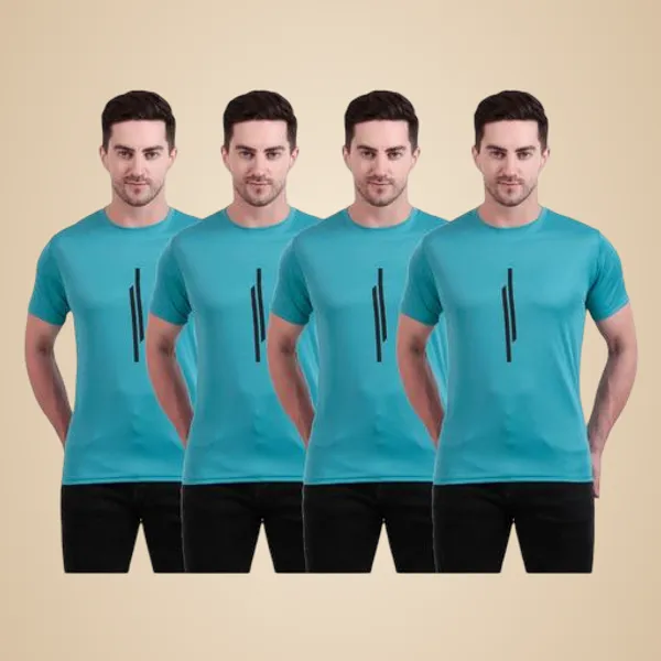 Blue_Polyester_Casual_Wear_T-Shirt_For_Men_Pack_Of_4