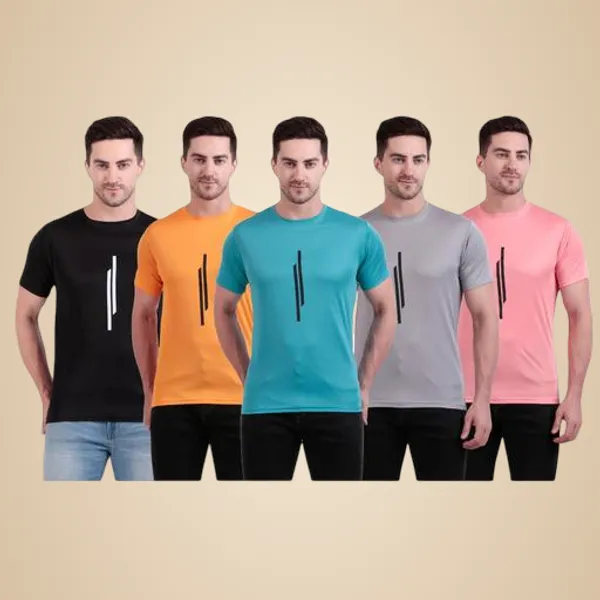 Multicolour_Polyester_Casual_Wear_T-Shirt_For_Men_Pack_Of_5