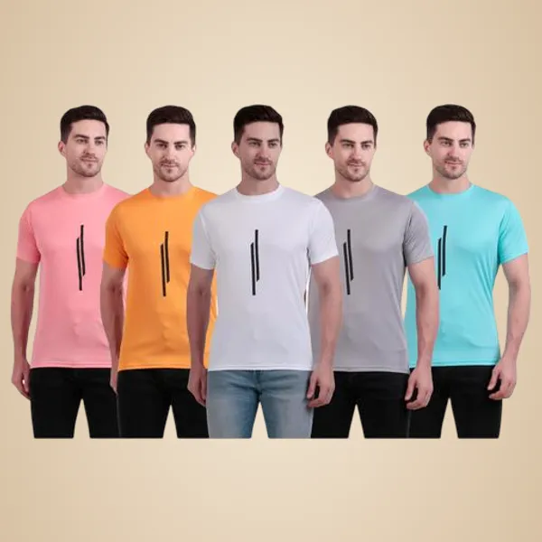Multicolour_Polyester_Casual_Wear_T-Shirt_For_Men_Pack_Of_5