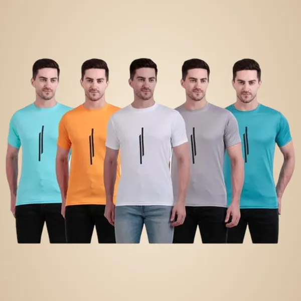 Multicolour_Polyester_Casual_Wear_T-Shirt_For_Men_Pack_Of_5
