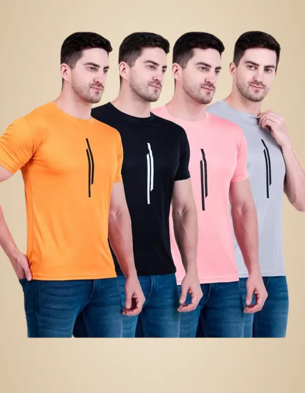 Multicolour_Polyester_Casual_Wear_T-Shirt_For_Men_Pack_Of_4