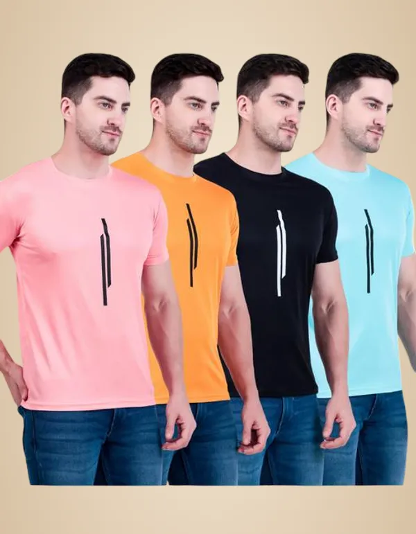 Multicolour_Polyester_Casual_Wear_T-Shirt_For_Men_Pack_Of_4