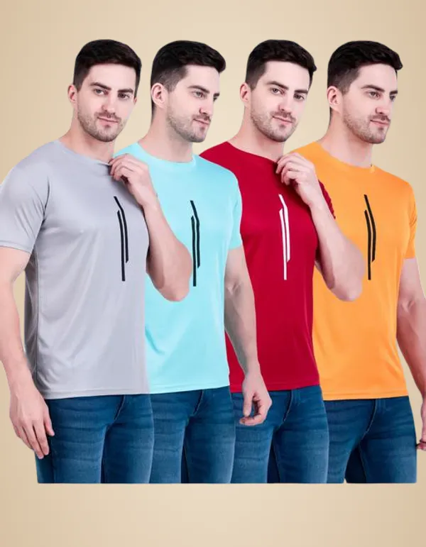 Multicolour_Polyester_Casual_Wear_T-Shirt_For_Men_Pack_Of_4