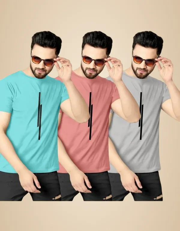 Multicolour_Polyester_Casual_Wear_T-Shirt_For_Men_Pack_Of_3