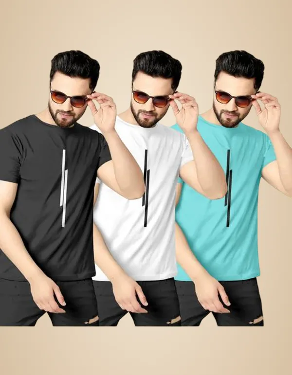 Multicolour_Polyester_Casual_Wear_T-Shirt_For_Men_Pack_Of_3