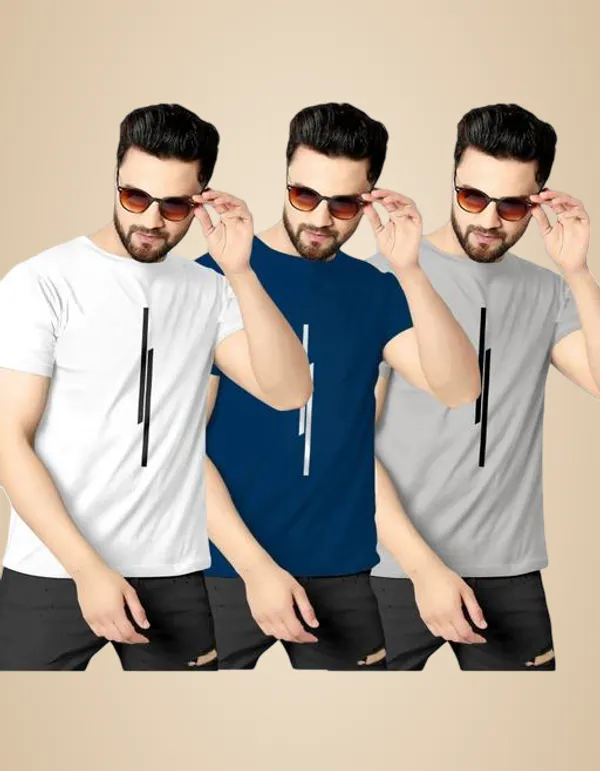 Multicolour_Polyester_Casual_Wear_T-Shirt_For_Men_Pack_Of_3