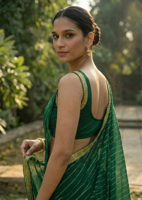 Panna_Green_Art_Silk_Zariya_Green_Lehariya_Saree_For_Women