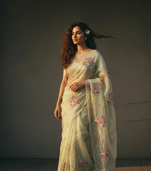 Lime_Green_Organza_The_Lime_Flora_Saree_For_Women