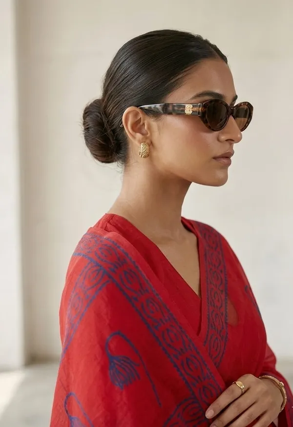 Magenta_Rani_Mul_Cotton_Dropping_Lily_Butas_Saree_For_Women