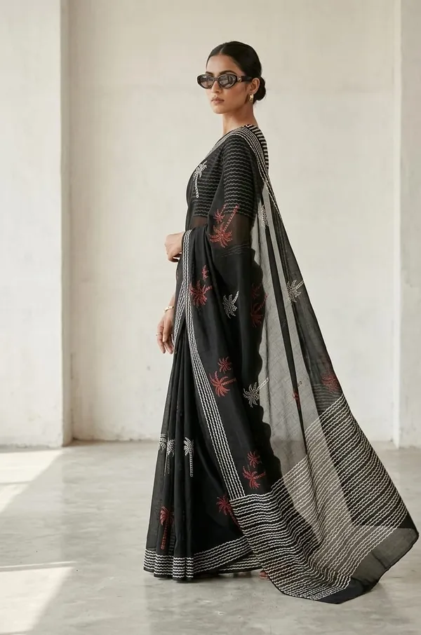 Midnight_Onyx_Mul_Cotton_Palm_Prana_Saree_For_Women