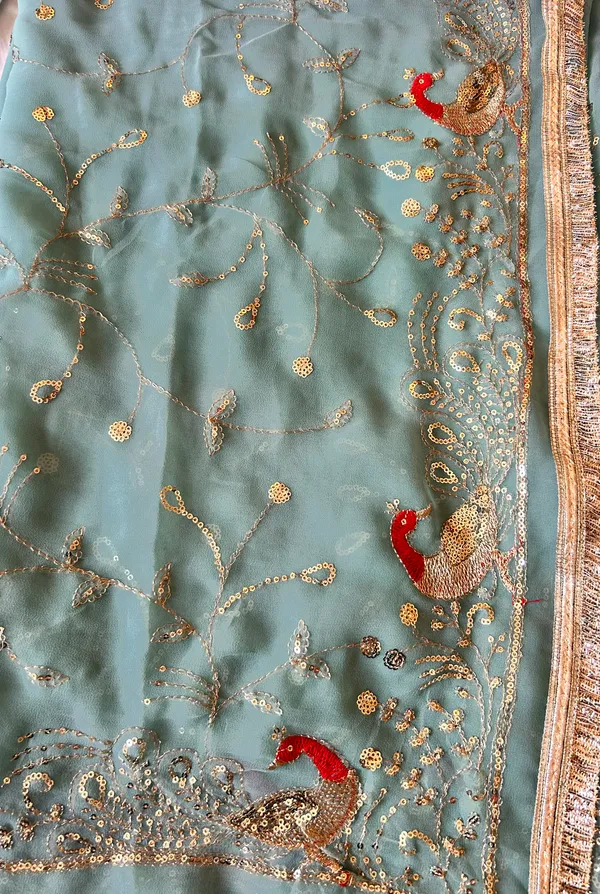 Sea_Green_Soft_Mul_Cotton_Shubhra_Mayuri_Saree_For_Women