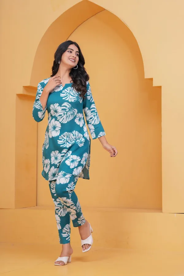 Blue_Rayon_Printed_Co-Ord_Set_For_Women