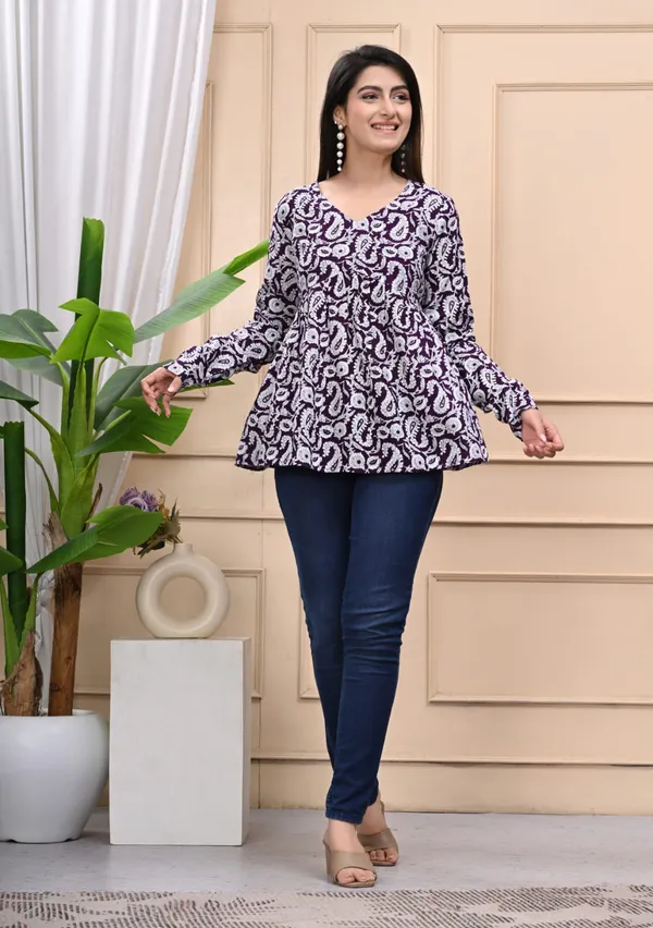 Multicolor_Rayon_Paisley_Print_Tunic_Top_For_Women