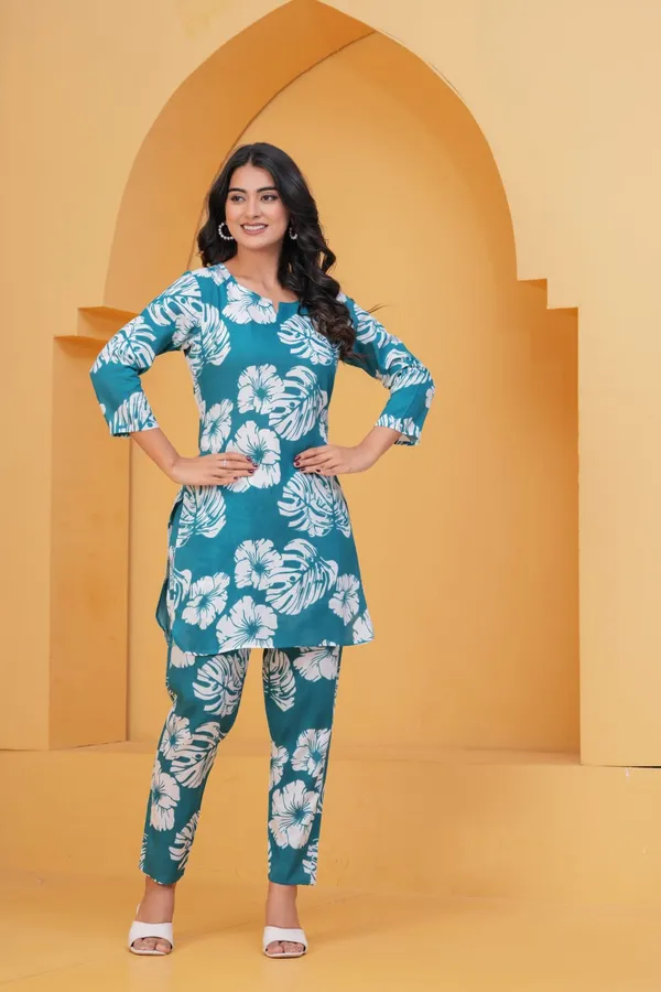 Blue_Rayon_Printed_Co-Ord_Set_For_Women