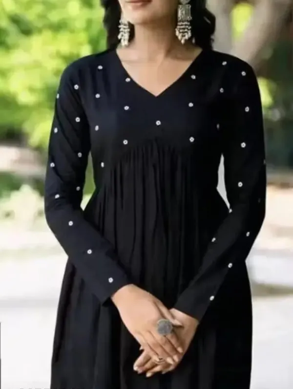 Black_Rayon_Printed_Anarkali_Kurta__For_Women