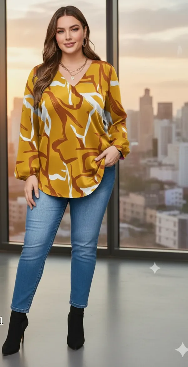 Pack_Of_2_Black_&_Yellow_Rayon_Abstract_Print_Tunic_Top_For_Women