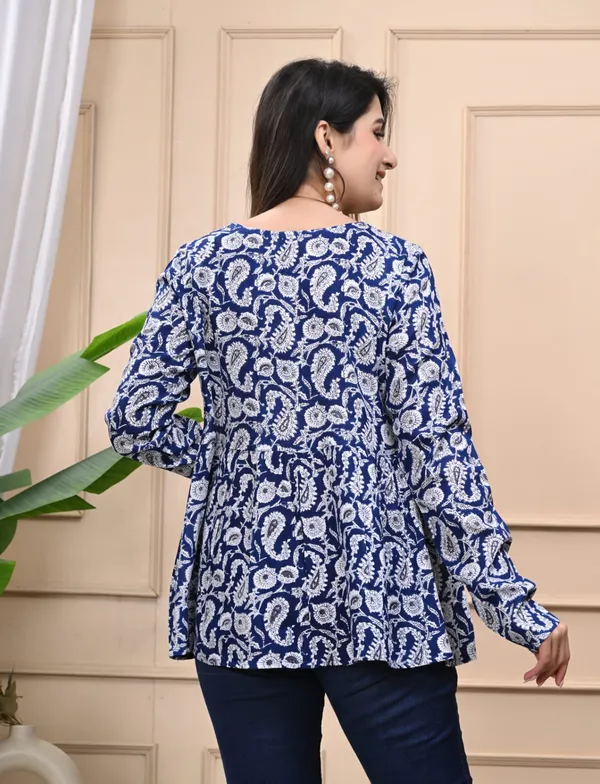 Blue_Rayon_Paisley_Print_Tunic_Top_For_Women