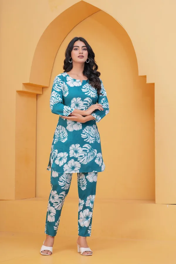 Blue_Rayon_Printed_Co-Ord_Set_For_Women