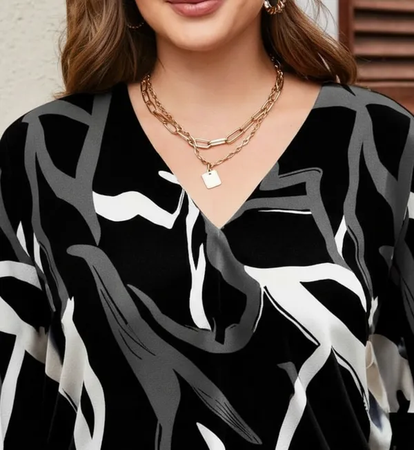 Pack_Of_2_Black_&_Brown_Rayon_Abstract_Print_Tunic_Top_For_Women_