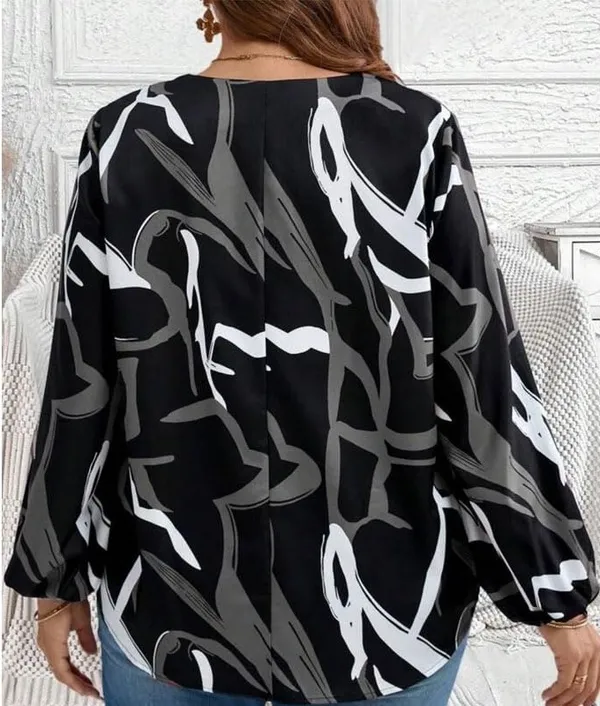Pack_Of_2_Black_&_Brown_Rayon_Abstract_Print_Tunic_Top_For_Women_